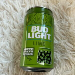 Bud Light Lime boxer brief shorts in sealed can size XL NEW! Great gift!!